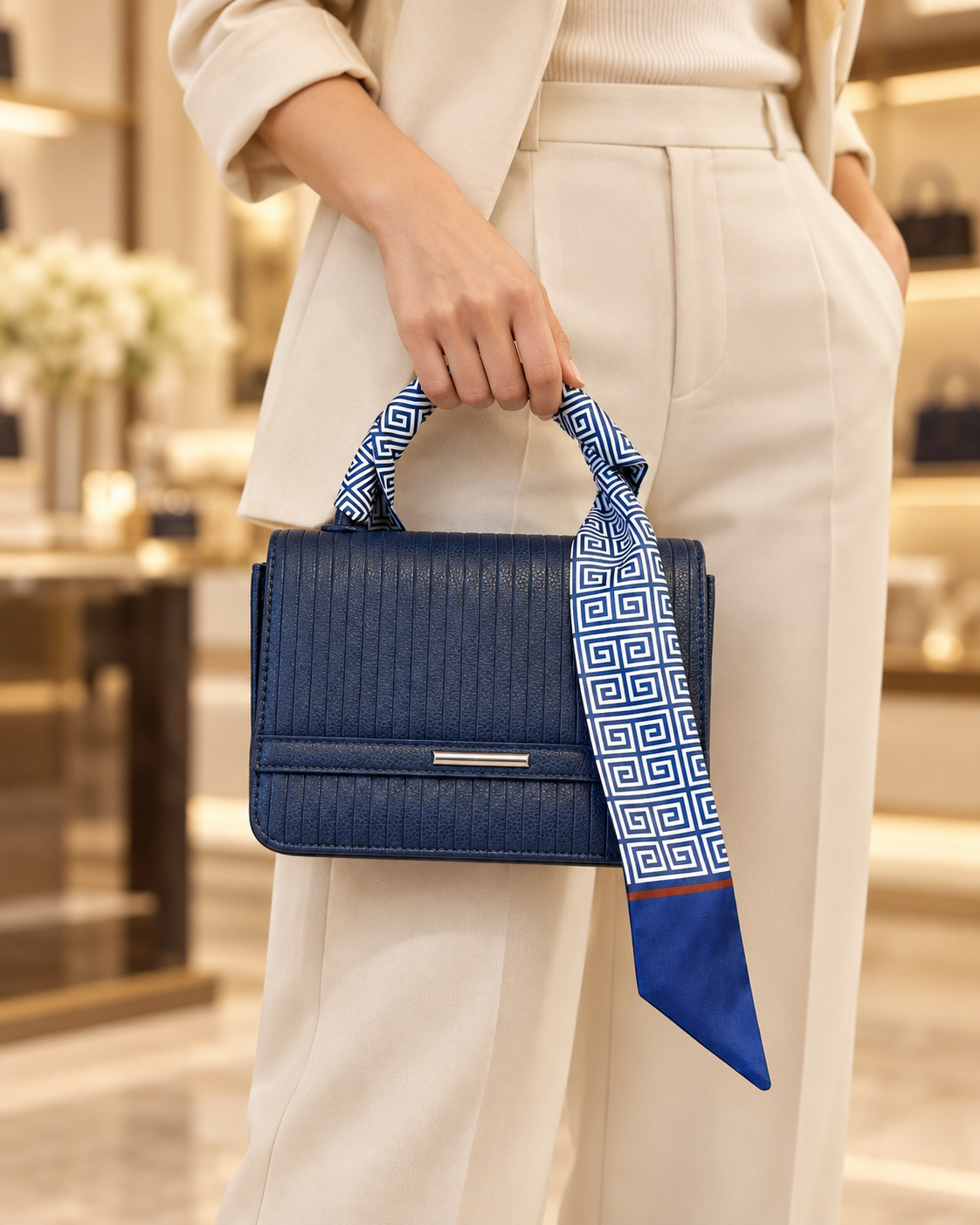 Handtas Noëlle – Marineblauw