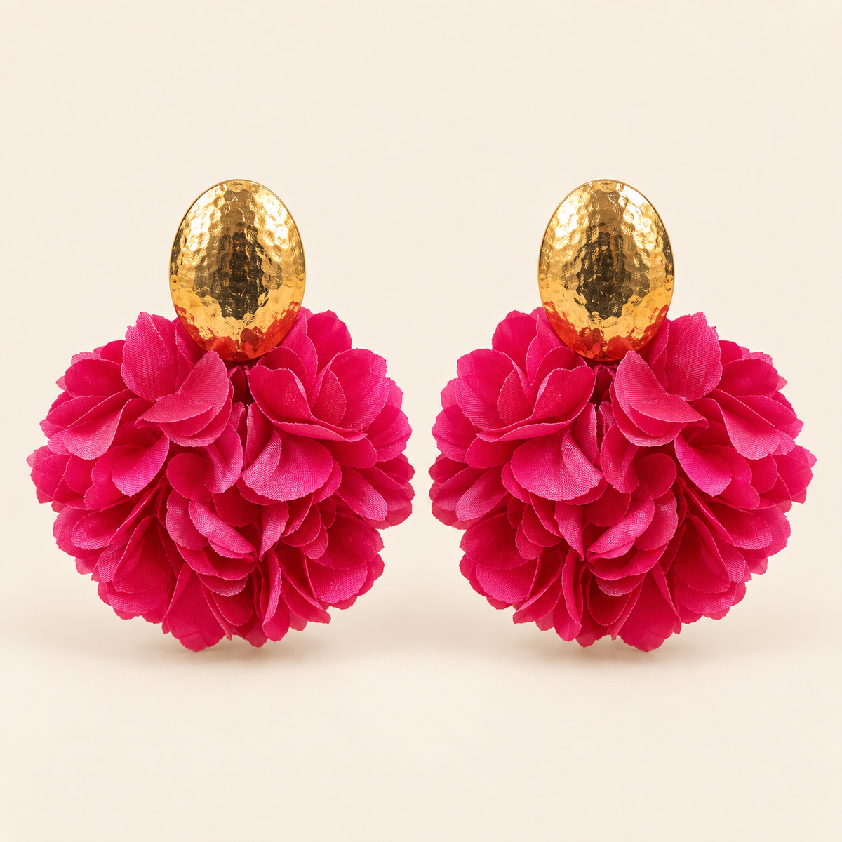 Oorbellen Fleur - Fuchsia