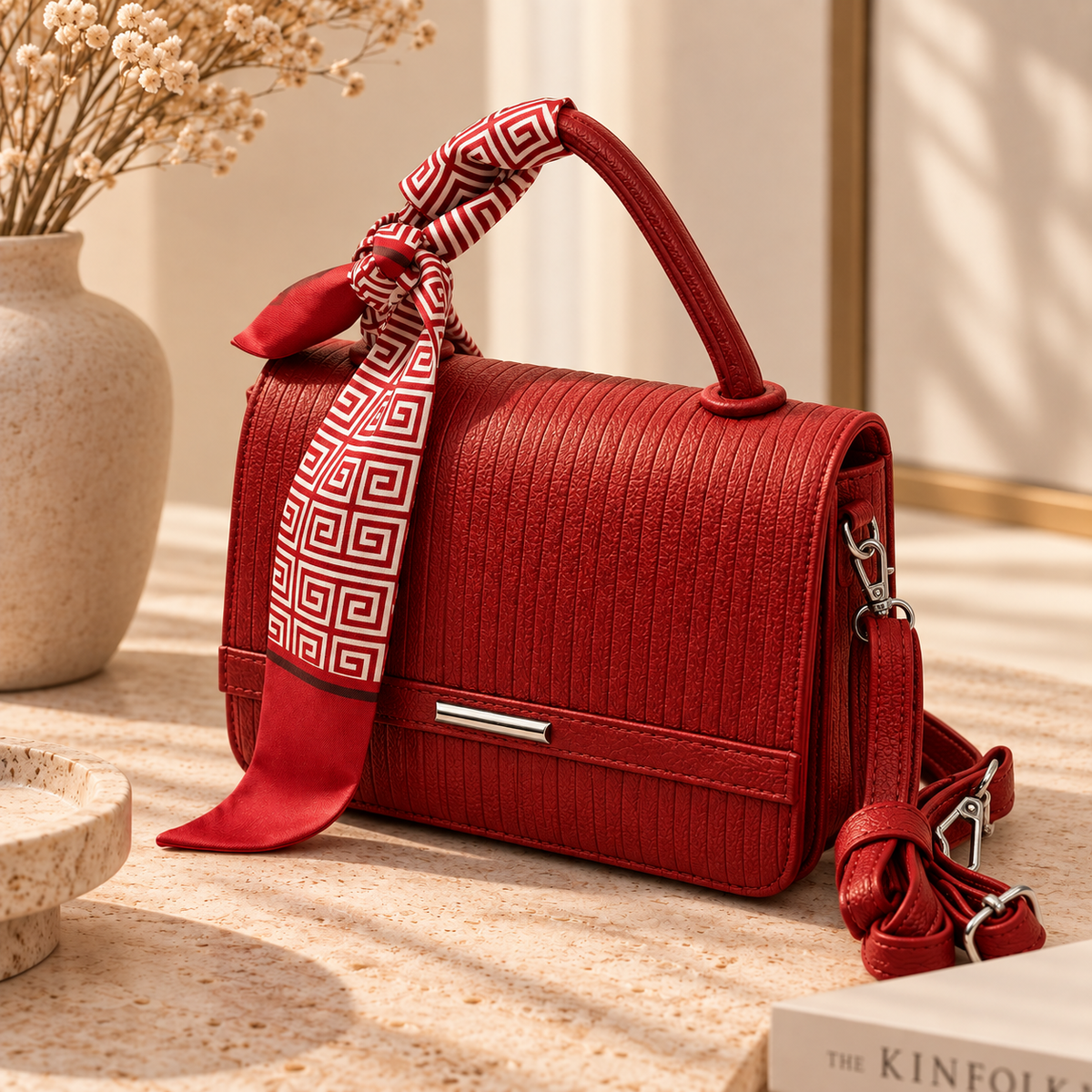 Luna Rosso Handbag